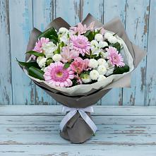 Букет цветов из:  Герберы, Альстромерии и Хризантемы в Кабожа