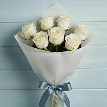 Букет 7 Белых роз Эдлесс Лав в Кабожа