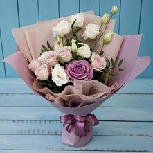 Букет цветов из:  Розы и Лизиантусы в Кабожа