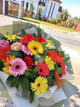 Букет цветов из:  Герберы #REPLACE_PRED# Кабожа