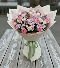 Букет цветов из:  Розы и Хризантемы в Кабожа