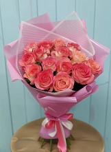 Букет 15 Розовых роз Равель в Кабожа