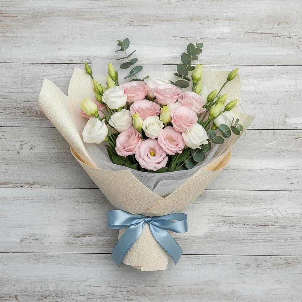 Букет цветов из: Лизиантусы в Кабожа